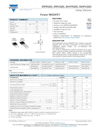 IRFR320TRR Datasheet Copertura