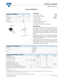 IRFZ20 Datasheet Copertura