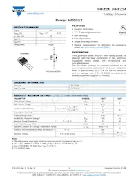 IRFZ24 Datenblatt Cover