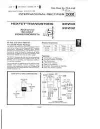 IRFZ30PBF Datasheet Copertura