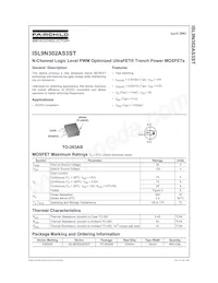 ISL9N302AS3ST Datasheet Copertura