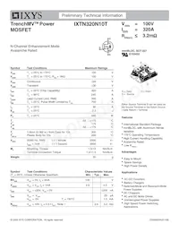 IXTN320N10T Datasheet Copertura