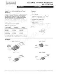 RFG70N06 Datasheet Copertura