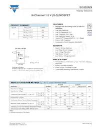 SI1032R-T1-E3 Datasheet Cover