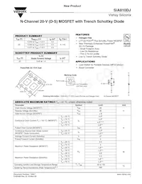 SIA810DJ-T1-E3 Datasheet Cover