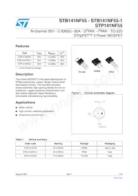 STB141NF55-1數據表 封面