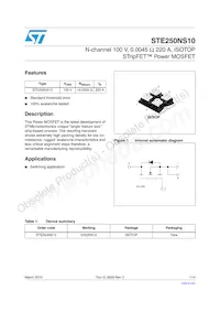 STE250NS10 Datasheet Copertura