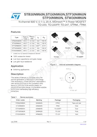 STI30NM60N Datenblatt Cover