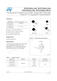 STU75N3LLH6-S Datasheet Cover