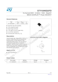 STY100NS20FD Datasheet Copertura