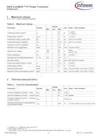 IPP80R1K2P7XKSA1 Datasheet Pagina 3