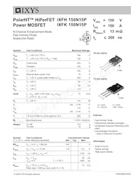 IXFH150N15P數據表 封面