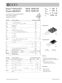 IXFK180N15P Datasheet Cover