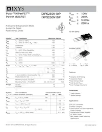 IXFK250N10P數據表 封面