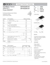 IXFK420N10T Datasheet Cover