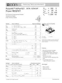 IXFN102N30P數據表 封面