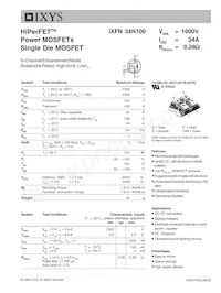 IXFN34N100 Datasheet Copertura