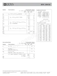 IXFN34N100數據表 頁面 2