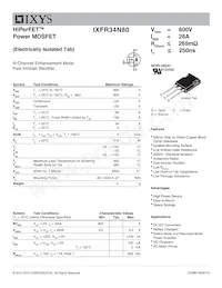 IXFR34N80 Datasheet Copertura