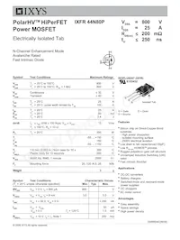 IXFR44N80P Datasheet Copertura