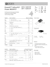 IXFT120N15P數據表 封面