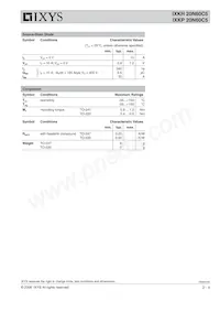 IXKH20N60C5數據表 頁面 2