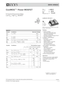 IXKN45N80C數據表 封面