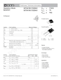 IXTA1N170DHV數據表 封面