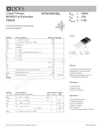 IXTH12N100L Datasheet Copertura