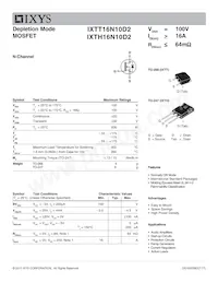 IXTH16N10D2 Datenblatt Cover