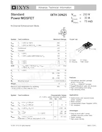 IXTH30N25數據表 封面