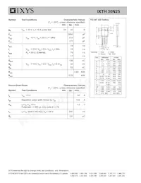 IXTH30N25 Datenblatt Seite 2