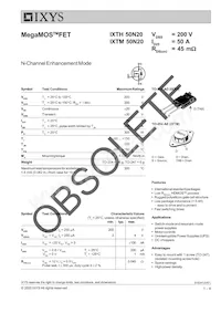 IXTM50N20 Datenblatt Cover