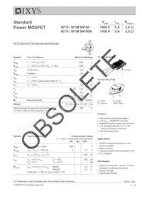 IXTM5N100A Datenblatt Cover