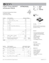 IXTN62N50L Datenblatt Cover