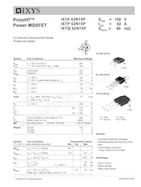 IXTQ62N15P Datasheet Copertura