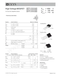 IXTU01N100D Datasheet Copertura