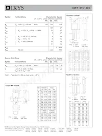 IXTU01N100D Datenblatt Seite 2