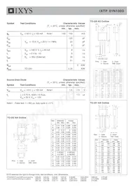 IXTU01N100D Datasheet Pagina 2