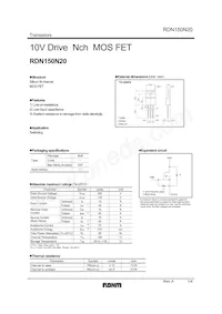 RDN150N20FU6 Datasheet Cover