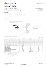 RJK2075DPA-00#J5A Datenblatt Cover