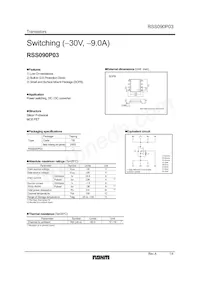 RSS090P03FU7TB Datasheet Copertura