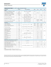 SI4632DY-T1-GE3 Datasheet Pagina 2