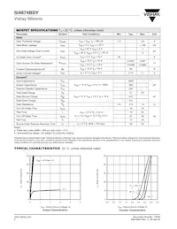 SI4874BDY-T1-GE3 Datasheet Pagina 2