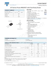 SIHW47N60EF-GE3 Datenblatt Cover