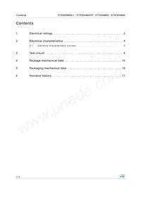 STB20NM60-1 Datasheet Page 2