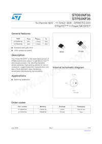 STD65NF06 Datenblatt Cover