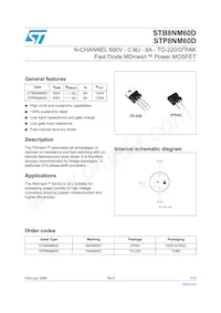 STP8NM60D Datasheet Cover