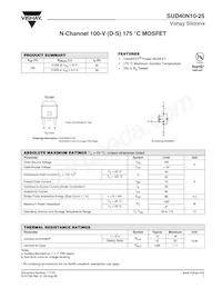 SUD40N10-25-T4-E3數據表 封面