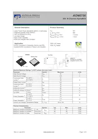 AON6756_101 Datasheet Copertura